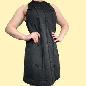 60s Mod Black Dress